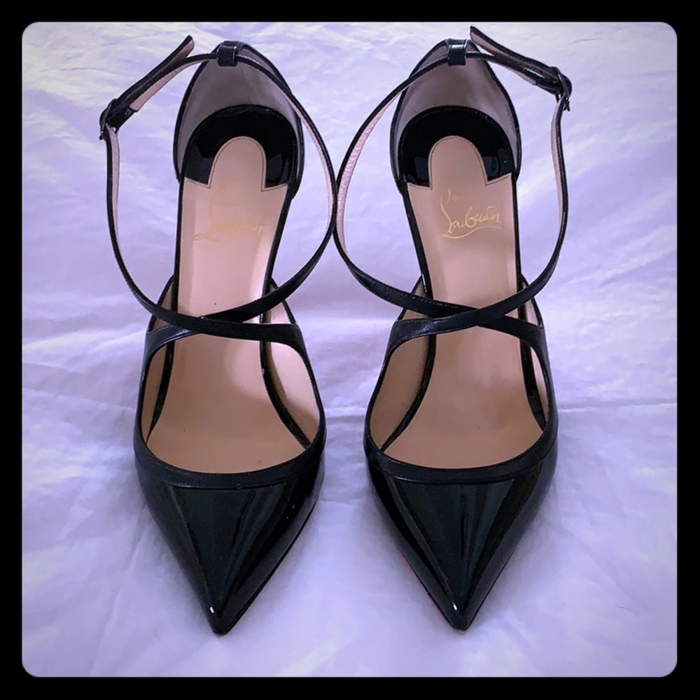 Christian Louboutin black stilettos